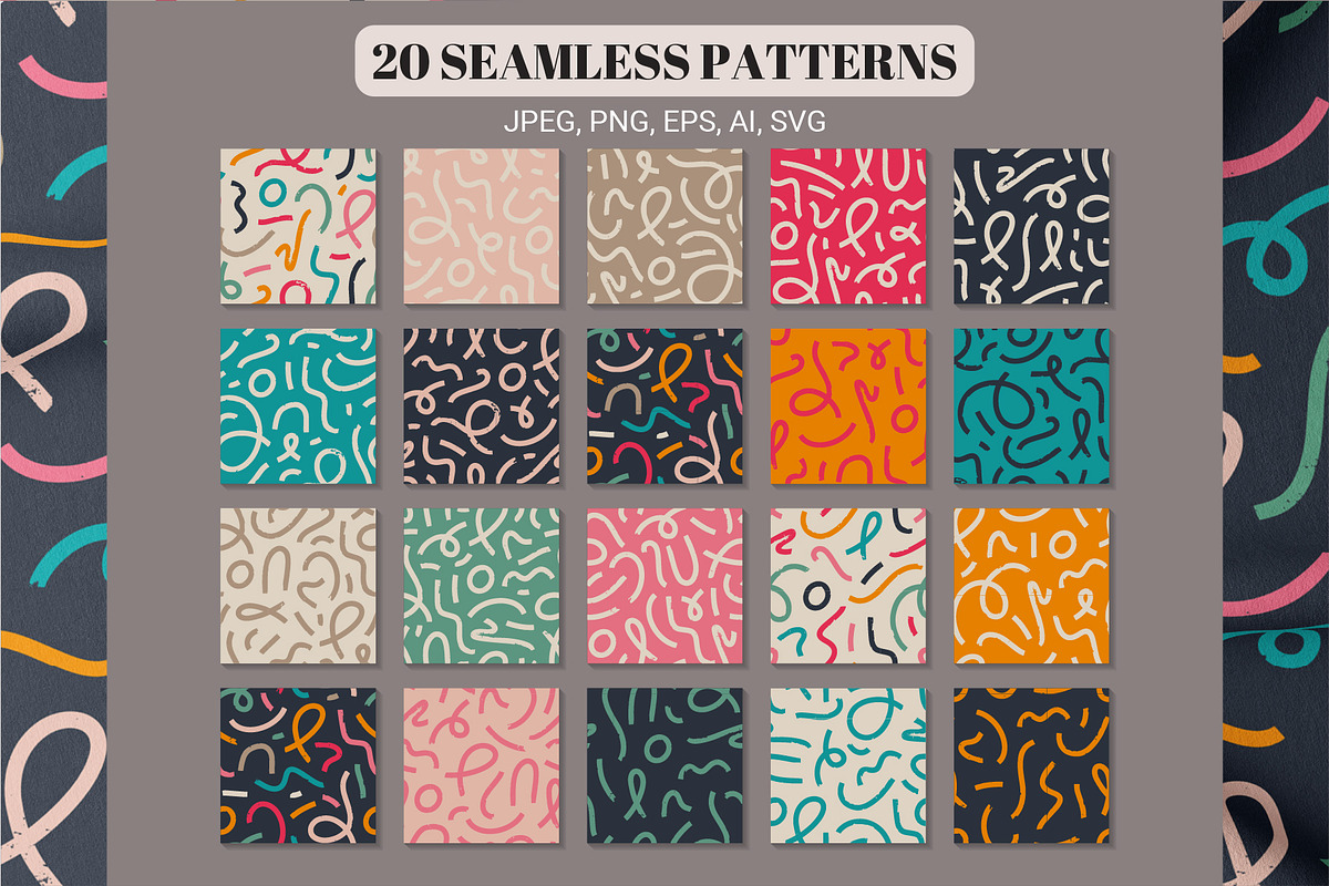 Abstract Seamless Patterns, a Pattern Graphic by AnnArt (Photo 2 of 10)