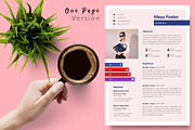 Modern CV Template / Resume - Maya, a Resume Template by Templates Design Co. (Thumbnail 2 of 17)