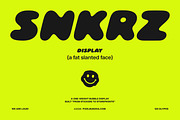 SNKRZ - Chunky Streetwear Font, a Sans Serif Font by pixelbuddha.net (Thumbnail 1 of 7)