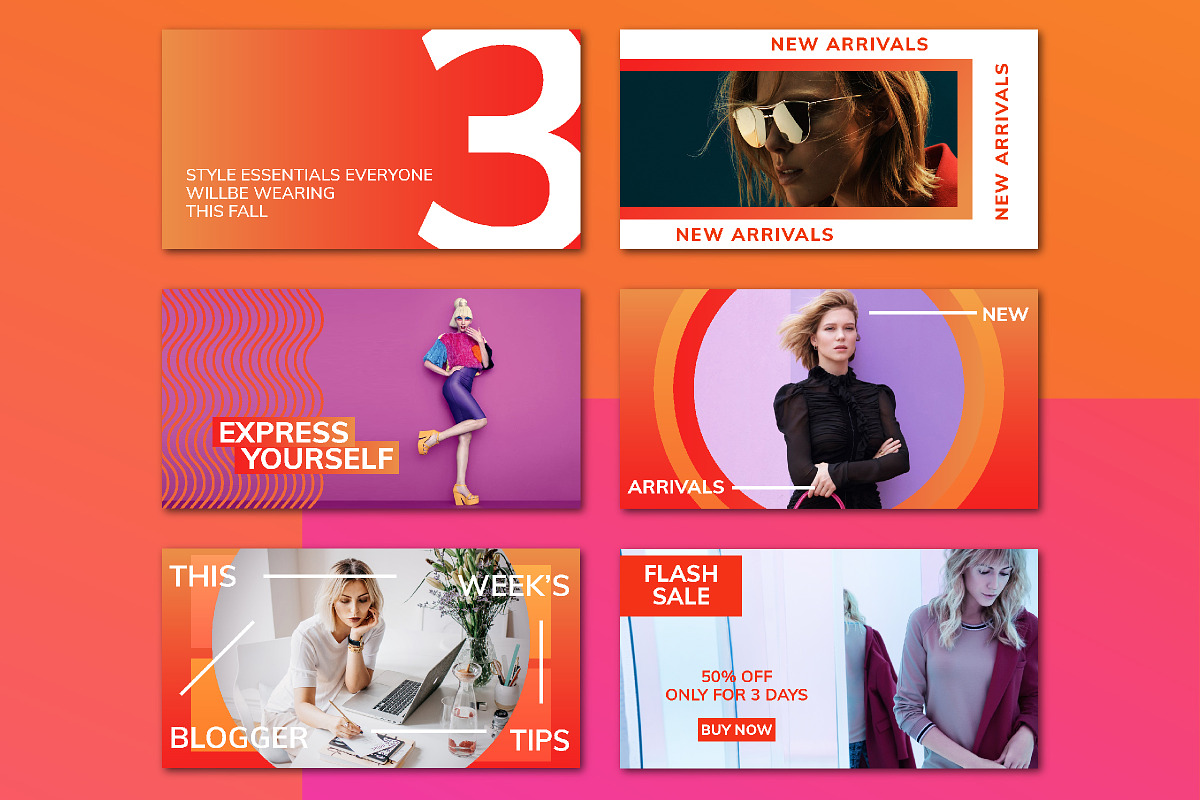 Bright Social Media Kit, a Social Media Template by Nassiie (Photo 4 of 8)