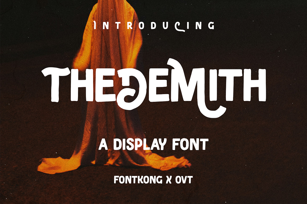 Thedemith - A Display Font, a Sans Serif Font by overlaytemplates