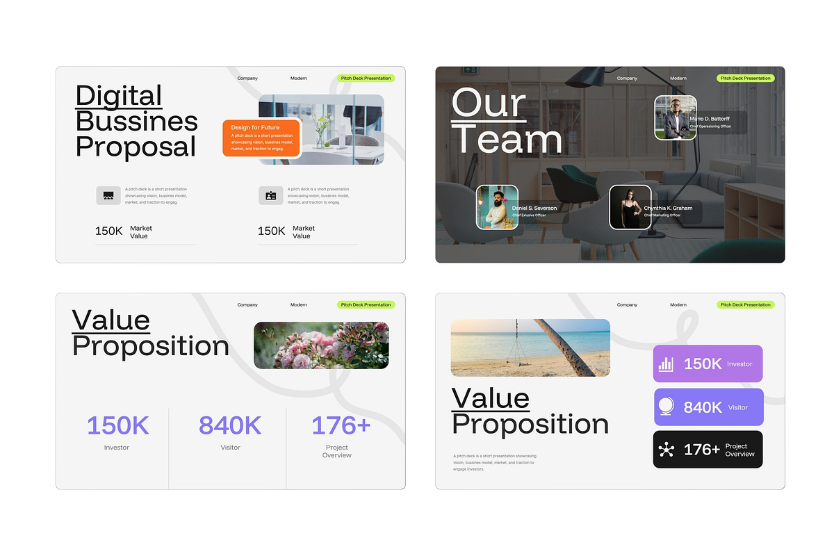 Pitch Deck Google Slide Presentation, a Presentation Template by TMint Creative (Photo 4 of 5)