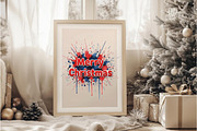 Merry Christmas PNG, an Illustration by DreamArtGraphic (Thumbnail 4 of 4)