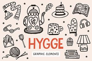 Hygge graphic elements