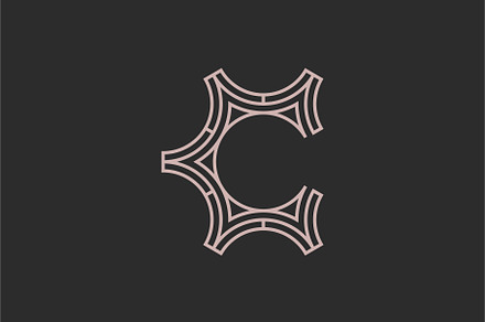 abstract letter C lines logo., a Branding & Logo Template by Rasagama Studio