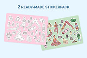 Yoga Meditation Practice Set Vector, an Object Graphic by 35lab (Thumbnail 5 of 6)