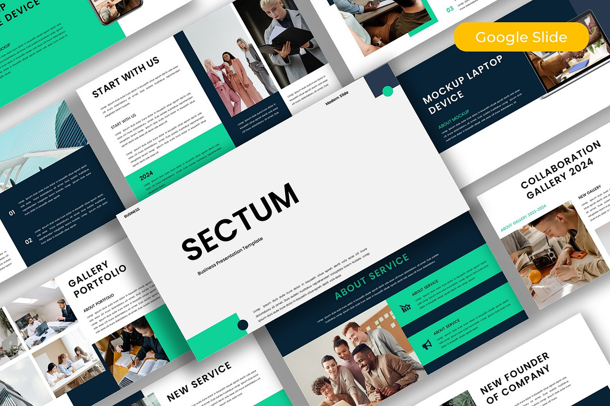 Sectrum – Business Google Slide, a Presentation Template by kreatifreya (Photo 1 of 5)