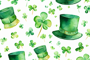 Watercolor St Patrick's Day Style, a Background Graphic by Printable Treasure (Thumbnail 3 of 3)