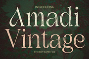 Amadi Vintage, a Serif Font by Craft Supply Co. (Thumbnail 1 of 8)