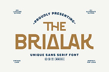 Brialak - Classic Sans Serif Font