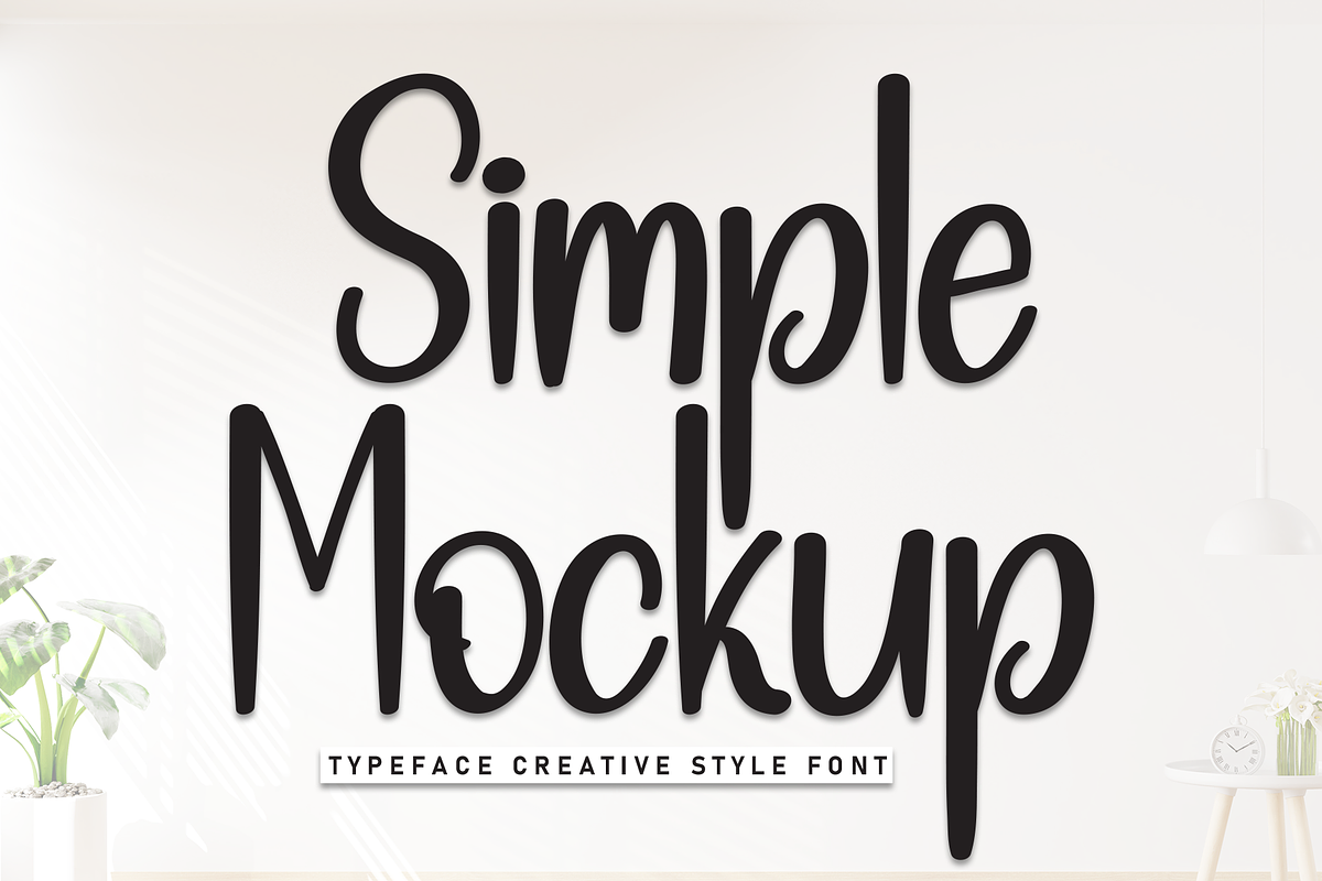 Simple Mockup | Script Font, a Script Font by Scratchones (Photo 1 of 8)