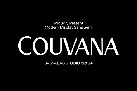 Couvana - Modern Display Sans Serif