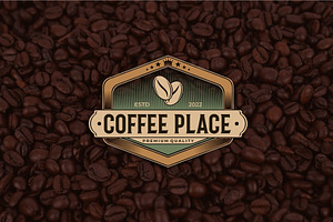 8 Vintage Coffee Logo Set