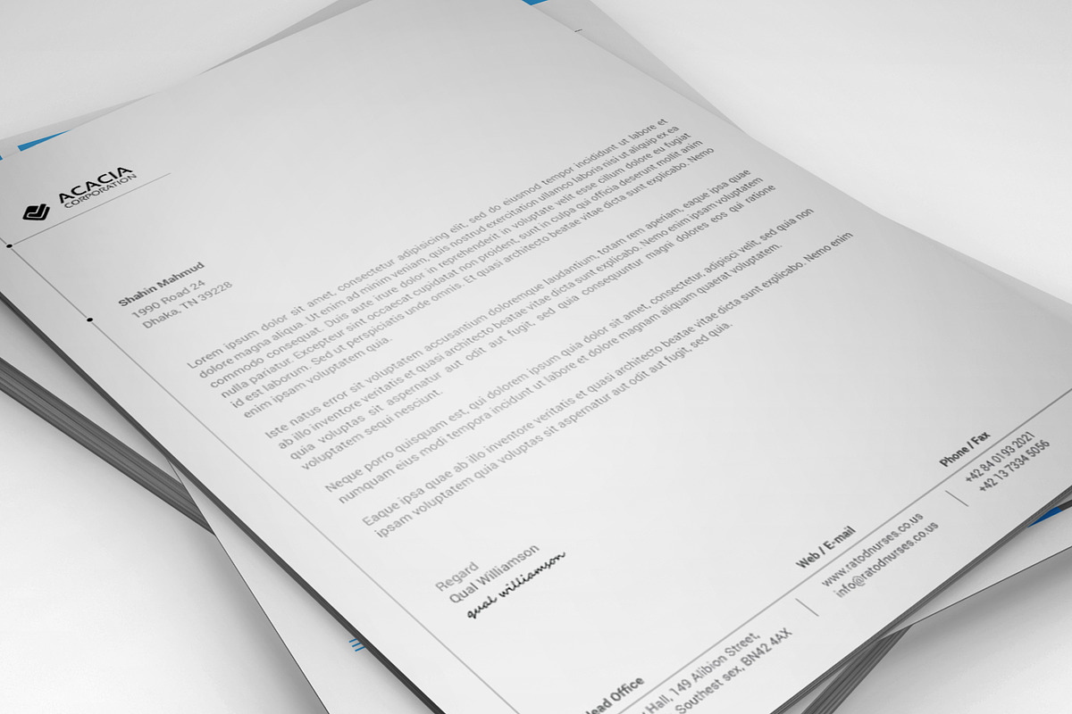 10 Letterheads (Bundle) Only $29, a Stationery Template by DesignGhar (Photo 8 of 11)