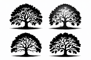 Four unique tree silhouettes, design, an Illustration by Amazin_art (Thumbnail 3 of 11)