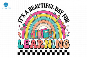 It's a Beautiful Day for Learning, an Education Illustration by Libby Wishes