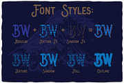 Big Wave Layered Font, a Script Font by VozzyStock (Thumbnail 3 of 10)
