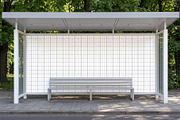 Bus Stop Billboard Mockup Template, an Advertising Mockup by graphypix (Thumbnail 4 of 4)