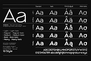 inceptum - Sans serif font family, a Sans Serif Font by Artistic & Unique (Thumbnail 2 of 12)