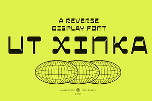 UT Xinka - A Reverse Display Font