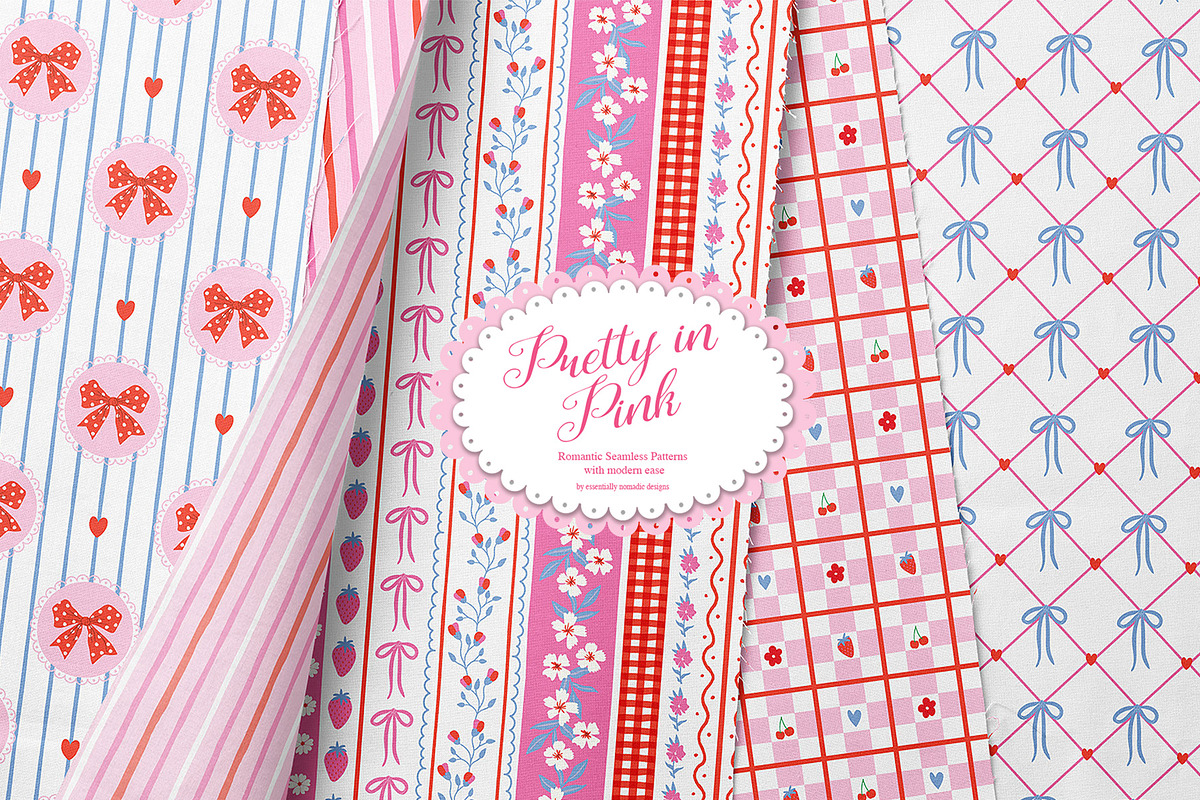 Pretty In Pink | Seamless Patterns, a Pattern Graphic by Essentially Nomadic (Photo 1 of 13)