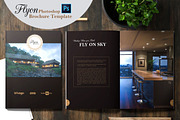 Flyon Brochure Photoshop Template, a Brochure Template by ORCOLOR (Thumbnail 1 of 13)