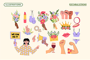 Women's Day Feminist Collection, an Object Graphic by semenova.sense (Thumbnail 2 of 11)
