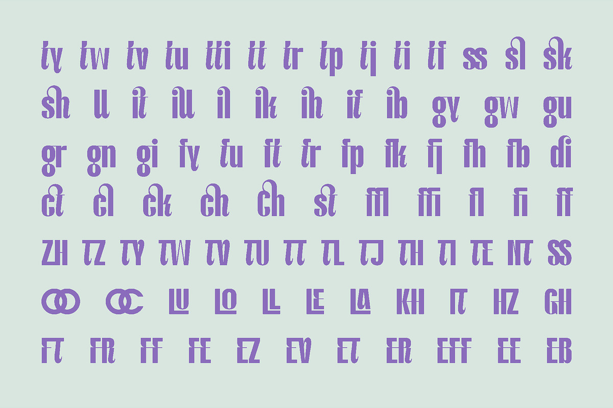 AO Shevyre - Display typeface, a Font by OwunStudio (Photo 8 of 15)
