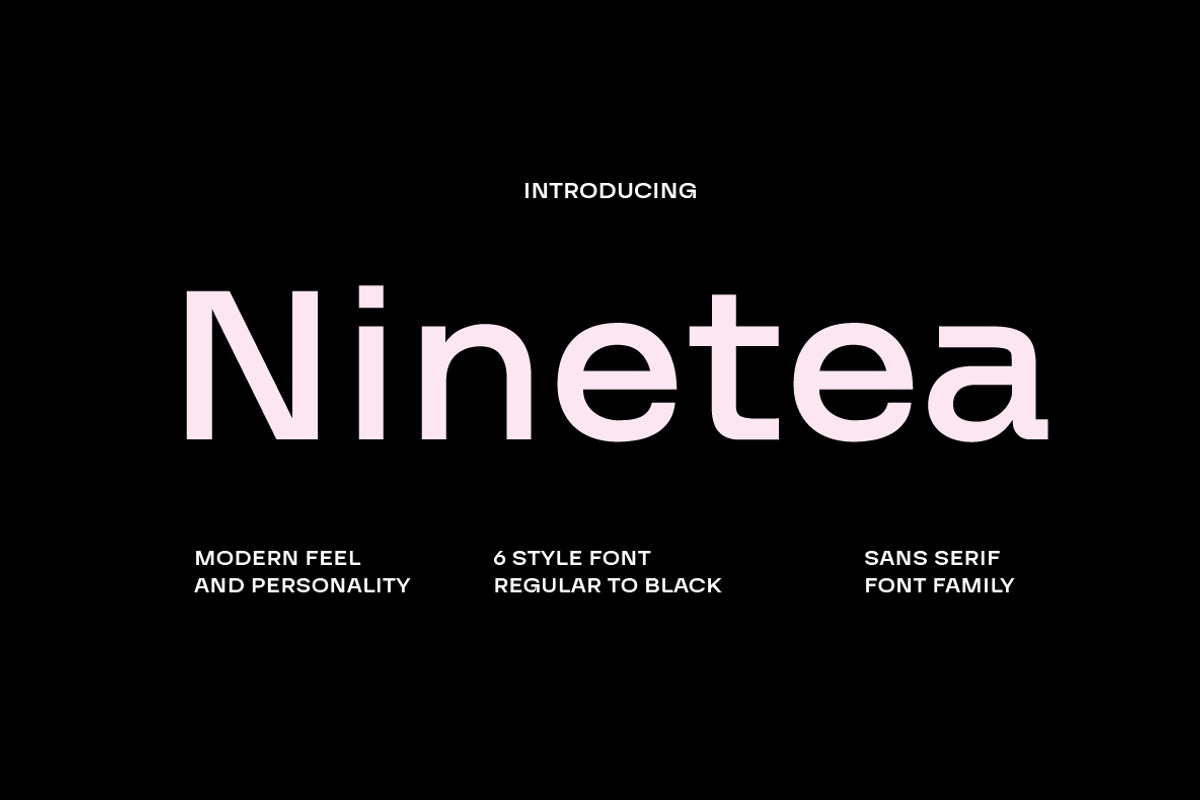 Ninetea Sans Serif Font, a Sans Serif Font by Yukita Creative (Photo 1 of 9)
