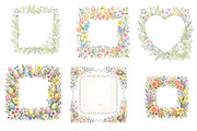 Watercolor Easter Frames Clipart Bu, an Illustration by GatewayDesign (Thumbnail 3 of 3)
