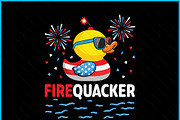 4th Of July Duck Firequacker, a Graphic by Creativeusart (Thumbnail 2 of 4)