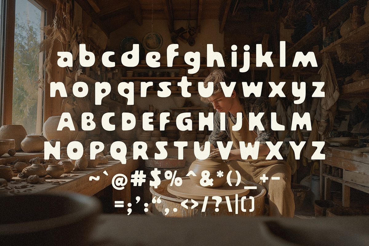 Claycraft - Handmade Display Font, a Sans Serif Font by HipFonts (Photo 2 of 10)
