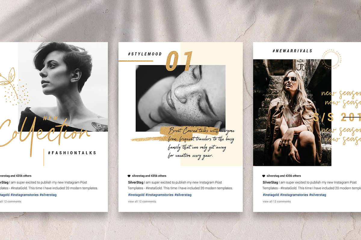 #InstaGold Animated Instagram Posts, a Social Media Template by SilverStag Type Foundry (Photo 8 of 15)