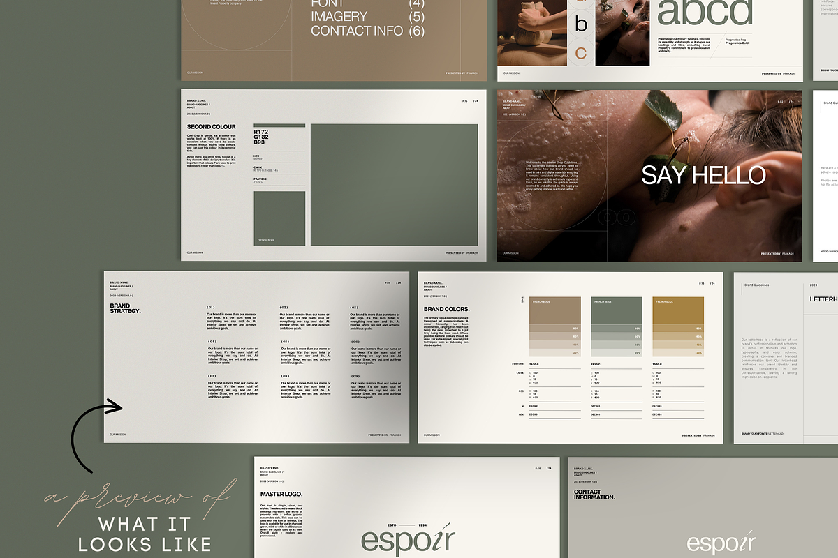 Brand Guidelines Template | BrandKit, a Branding & Logo Template by Prapti Design (Photo 2 of 9)