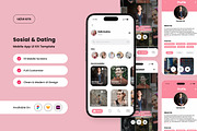 SwipeMate - Dating & Social App UI, an App Template by twinstd (Thumbnail 1 of 5)