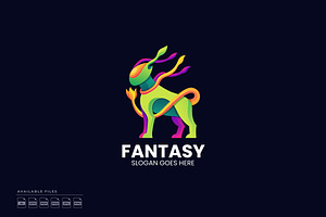 Fantasy Animal Gradient Logo, a Branding & Logo Template by Zeer Graphic