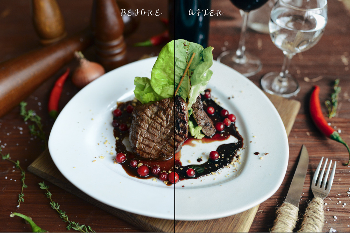 10 Food presets for lightroom preview 4