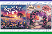 Beautiful and Flowers Coloring page, an Illustration by LightExpress (Thumbnail 4 of 5)