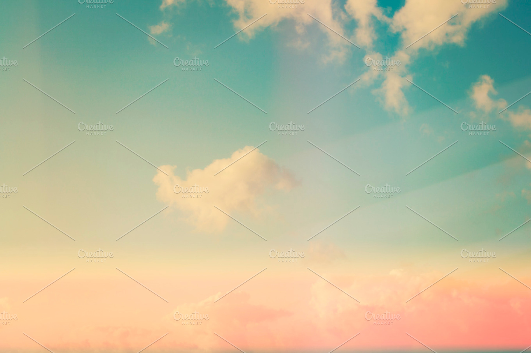 Retro sky and clouds i containing sky, clouds, and retro
