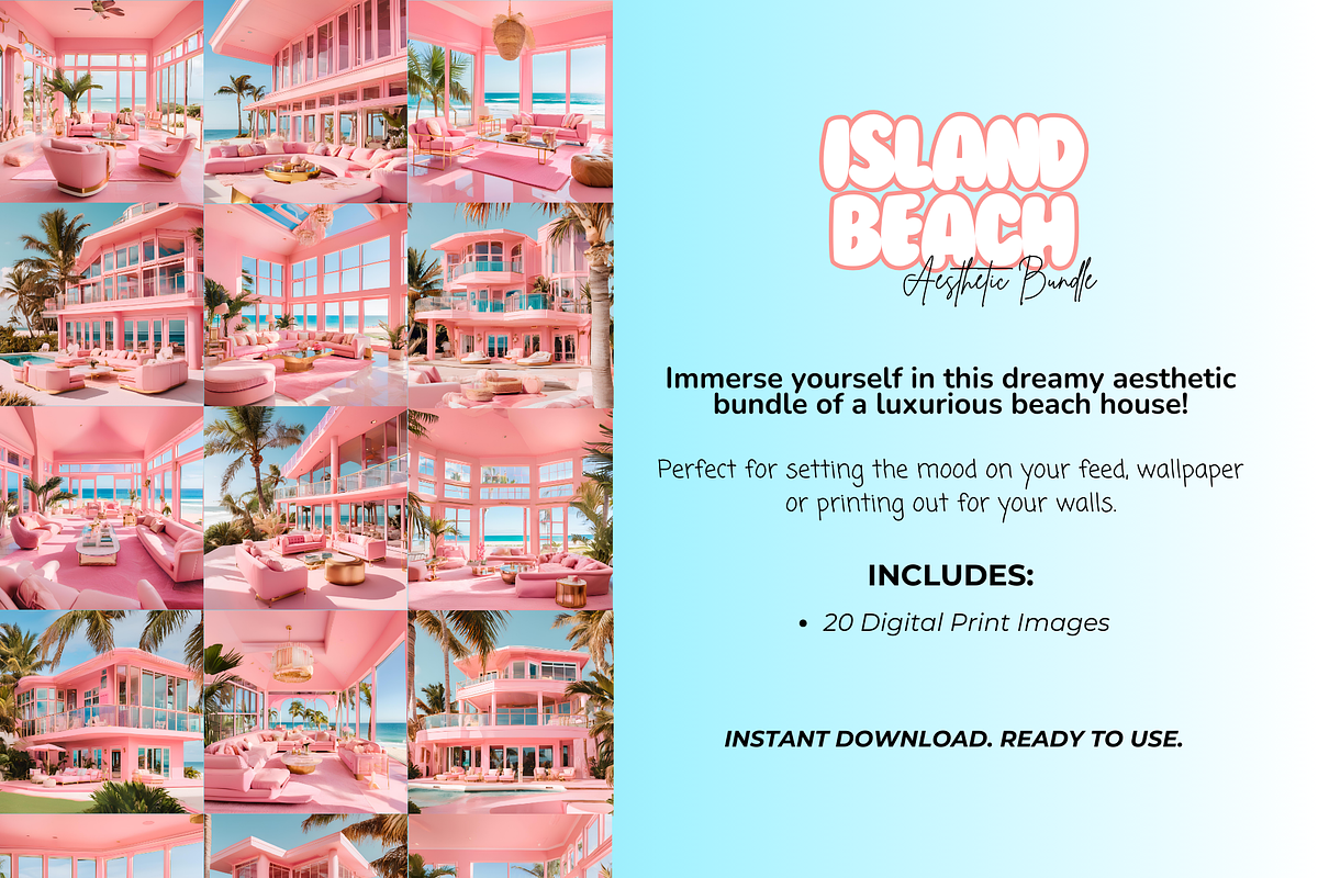 Island Beach - Aesthetic Bundle, a Poster Template by Xo Digital Shop (Photo 2 of 3)