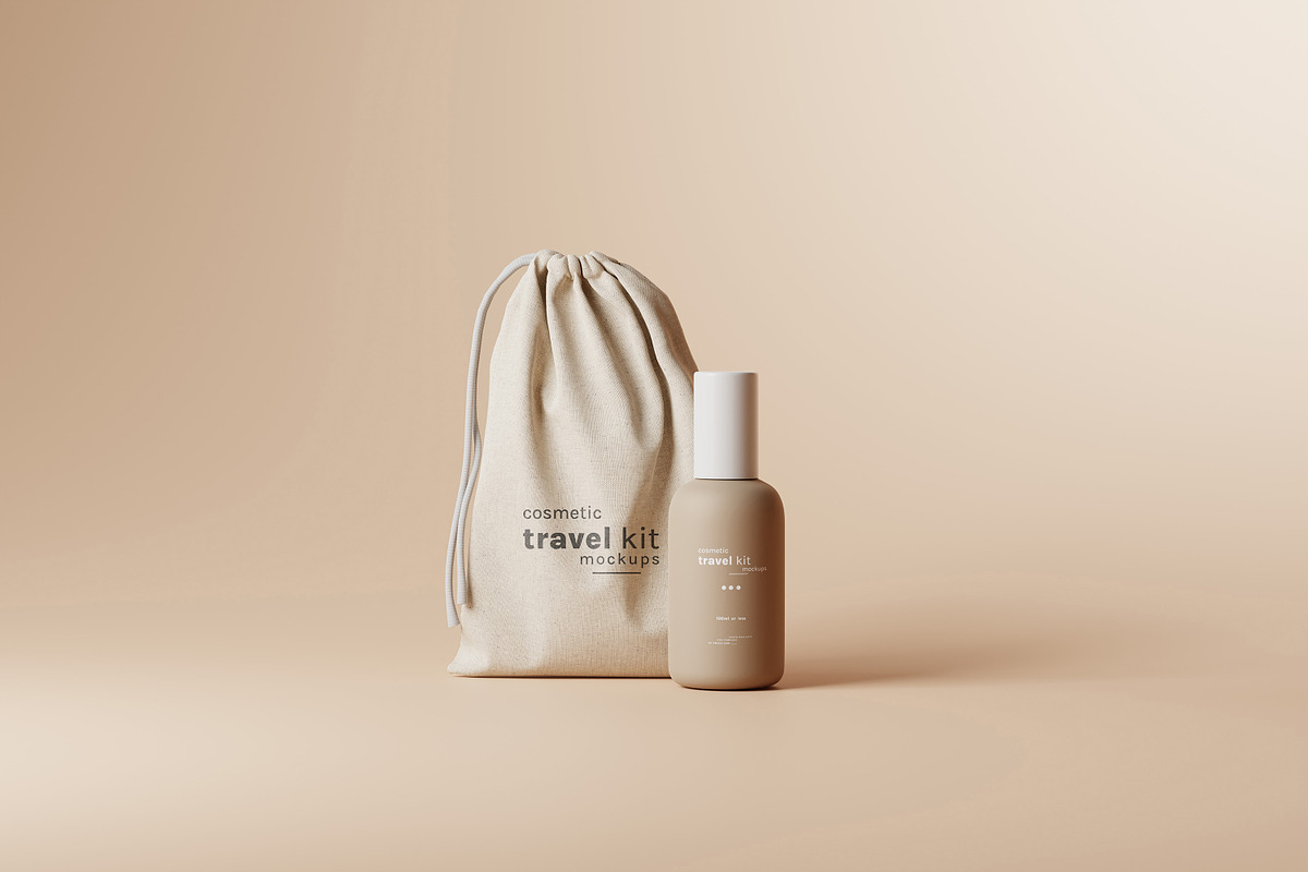 Cosmetic Travel Kit Mockups, a Packaging Mockup by pmvch (Photo 52 of 53)
