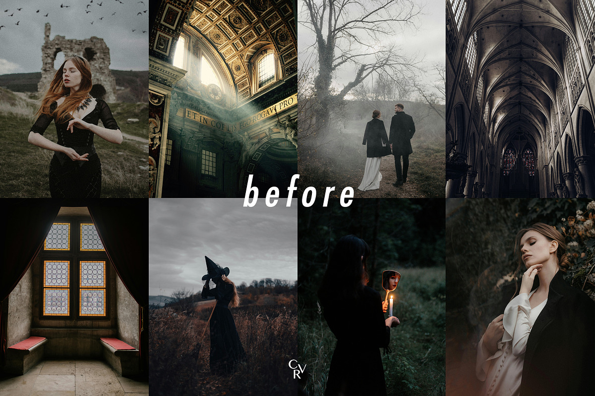 15 Gothic Lightroom Presets, a Preset Add-On by CVR Presets (Photo 2 of 8)