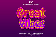 Great vibes 3d Psd Text Effect, a Layer Style Add-On by bdrobin (Thumbnail 2 of 2)