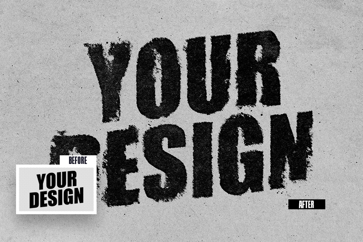 Dust Ink Distortion Text Effect, a Layer Style Add-On by iDoodle Studio (Photo 2 of 5)