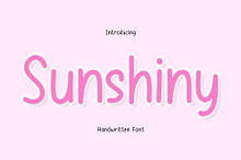 Sunshiny is a cute handwritten font