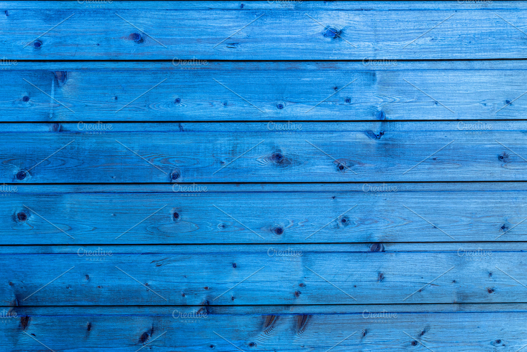 Horizontal planks of wood painted in bright blue with visible gr, a Background Photo by Ales Munt
