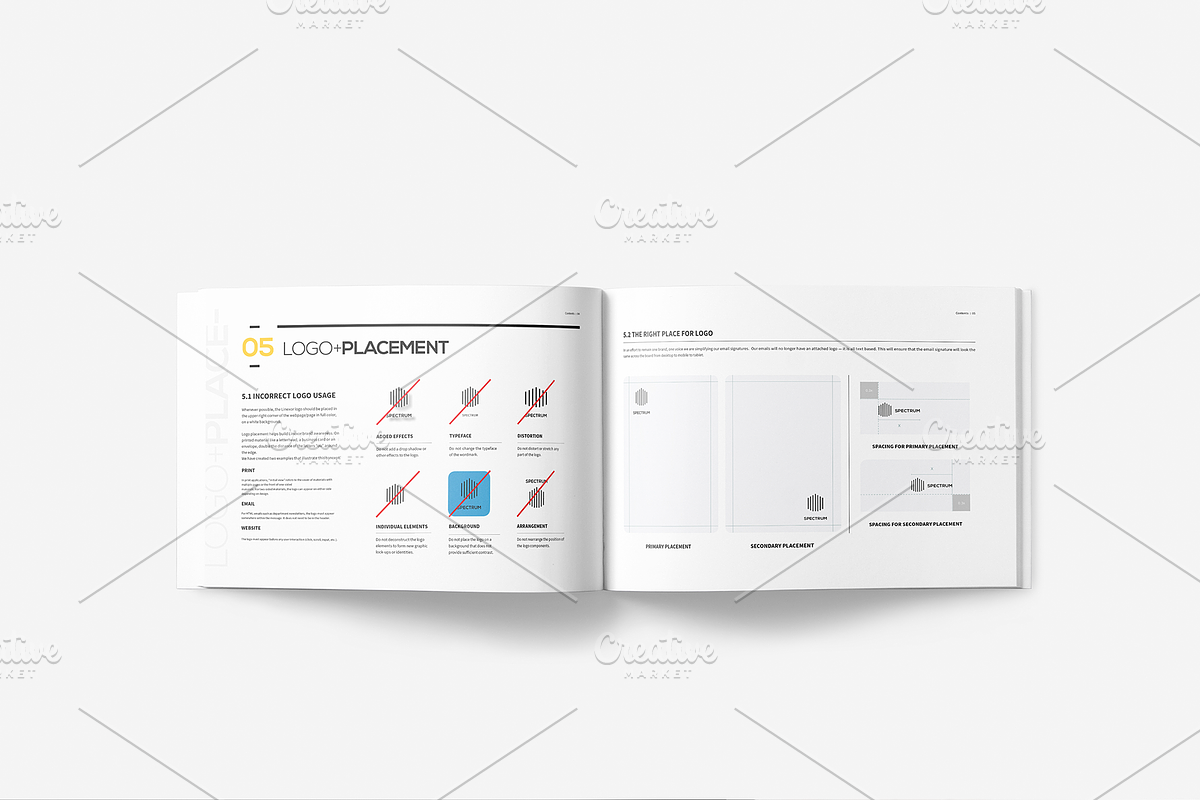Brand Manual 28 Pages A4 / US Letter, a Brochure Template by Mastergfx (Photo 18 of 21)