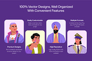 Diversity Illustrations Art Set, a Person Illustration by Brickclay (Thumbnail 2 of 10)