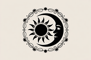 sun and moon surrounded by flowing, an Illustration by Amazin_art (Thumbnail 6 of 25)