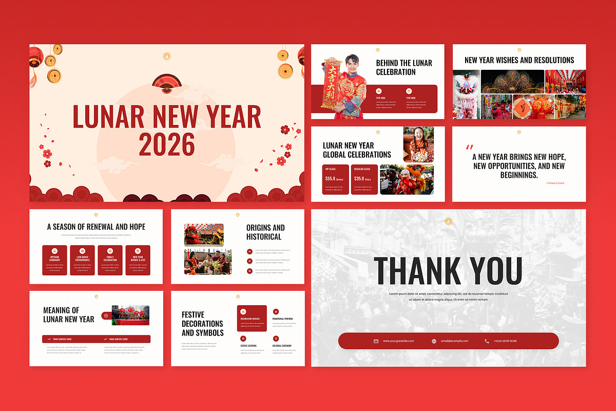 Lunar New Year Google Slides, a Presentation Template by Antstheme (Photo 3 of 4)